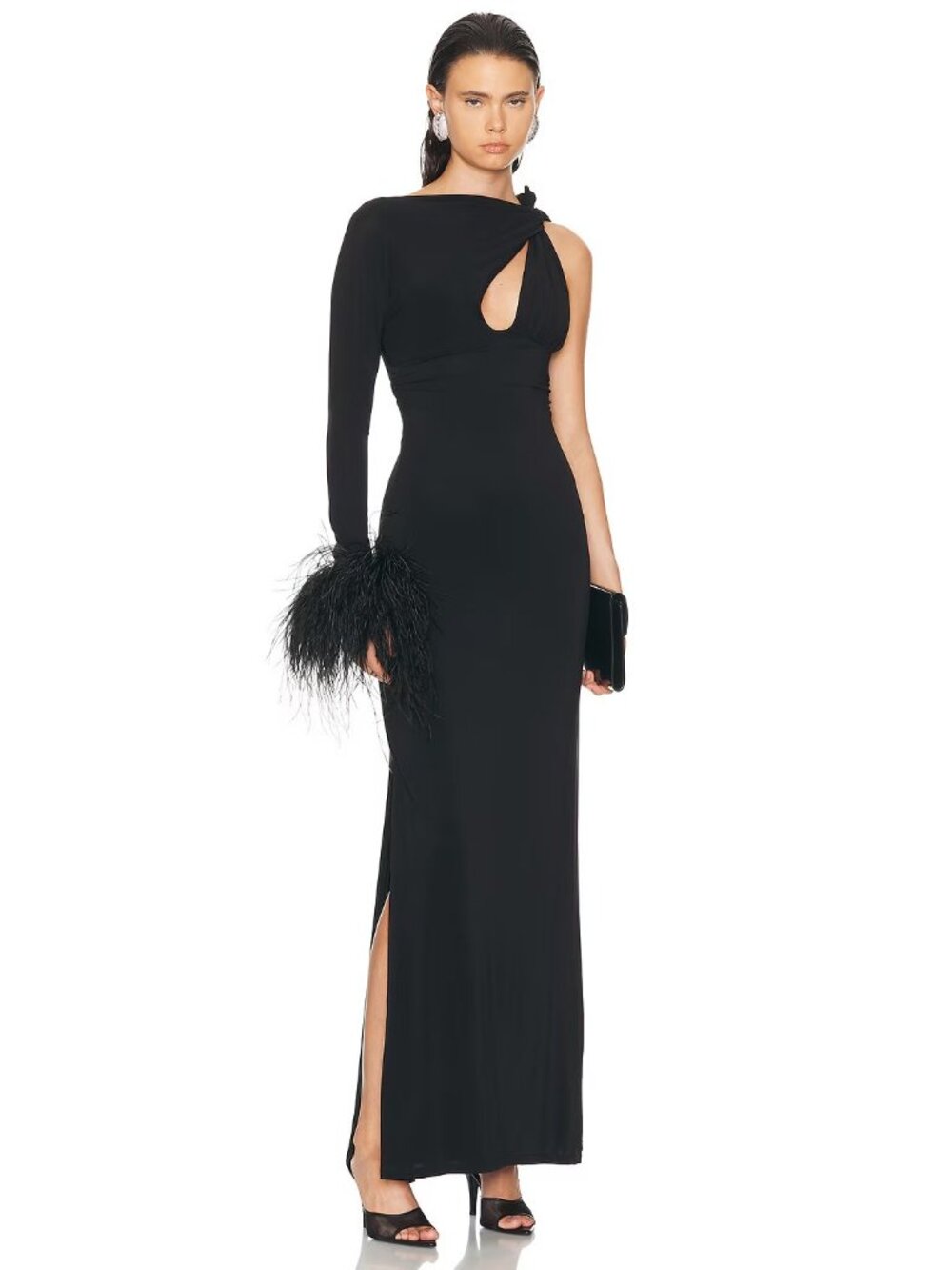 Rachel Gilbert Tanner Gown in Black